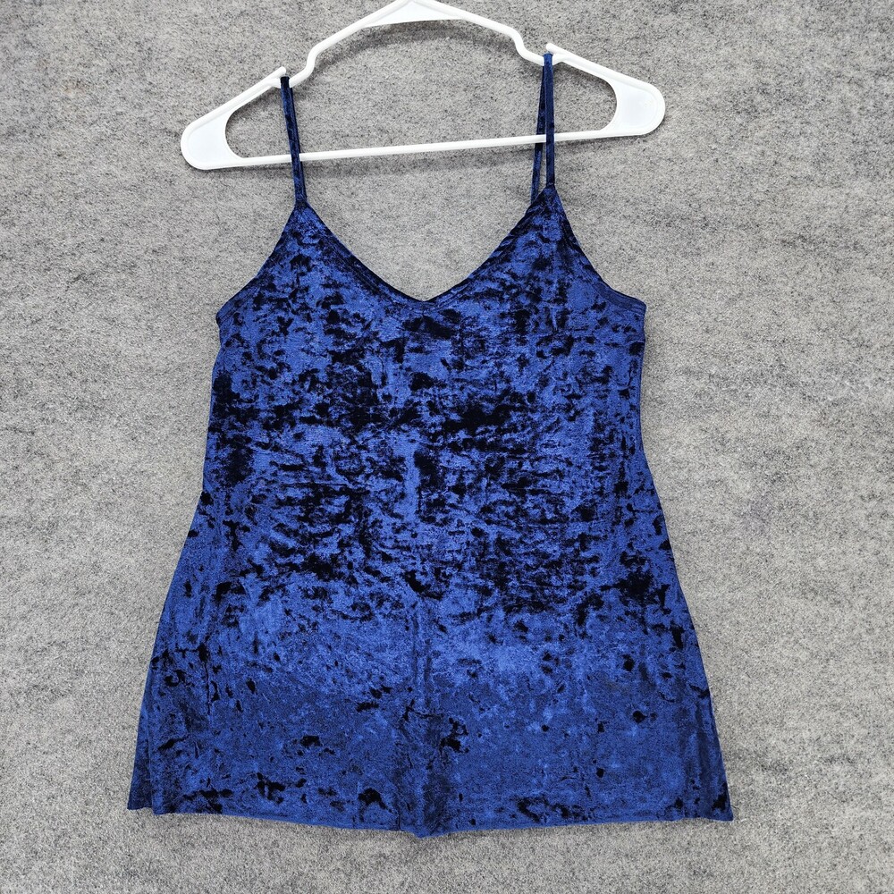 Hollister Cami Top Womens XS Sleeveless Blue Velvet